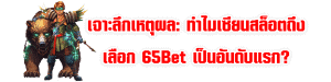 เจาะลึกเหตุผล: ทำไมเซียนสล็อตถึงเลือก 65Bet เป็นอันดับแรก?